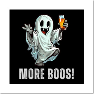 Funny Drunk Halloween Boo Ghost Party Booze Posters and Art